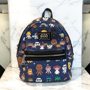 Loungefly Star Wars Chibi Print Mini Backpack